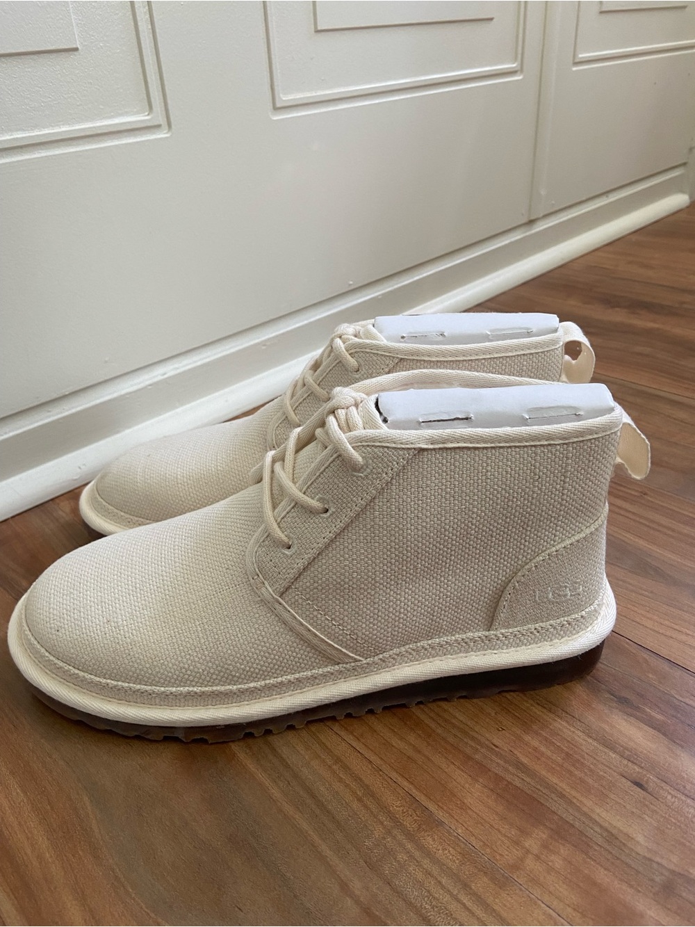UGG Women Chukka Boots in Cream Canvas